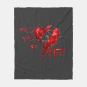 Couverture Polaire WIll You Be Mine Valentine Shirt (Devant)
