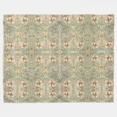 Couverture Polaire William Morris Antique Honeysuckle Floral Classic (Devant (Horizontal))