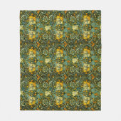 Couverture Polaire William Morris Antique Honeysuckle Motif Floral (Devant)