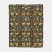 Couverture Polaire William Morris Antique Honeysuckle Motif Floral (Devant)