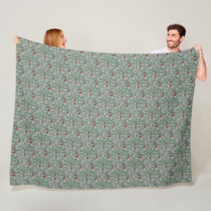 Couverture Polaire William Morris Art Décoratif Arbutus Motif