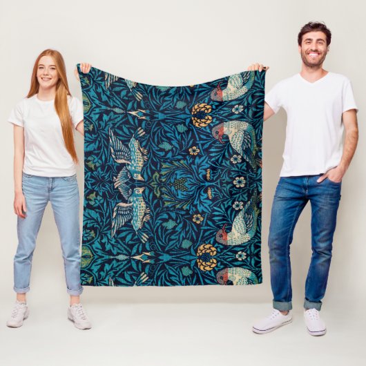 Couverture Polaire William Morris Birds (En situation)