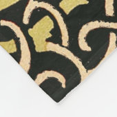 Couverture Polaire William Morris Black Floral Art (Coin)
