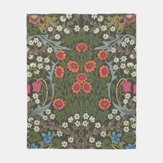 Couverture Polaire William Morris Blackthorn Garden Flower Classic (Devant)
