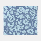 Couverture Polaire William Morris Blue Floral Design (Devant (Horizontal))