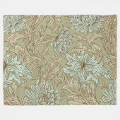 Couverture Polaire William Morris Chrysanthemum Motif Fleece Blanke (Devant (Horizontal))