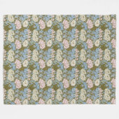 Couverture Polaire William Morris Chrysanthemum Motif Floral Foliag (Devant (Horizontal))
