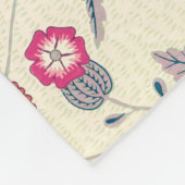 Couverture Polaire William Morris Daisy Motif floral Orange rouge (Coin)