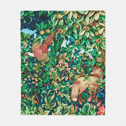 Couverture Polaire William Morris Fox et Pheasestry Imprimer (Devant)