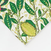 Couverture Polaire William Morris Fruit exotique, Citron jaune (Coin)