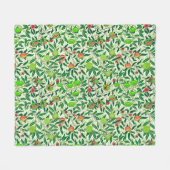Couverture Polaire William Morris Fruit exotique, Vert citron vert (Devant (Horizontal))
