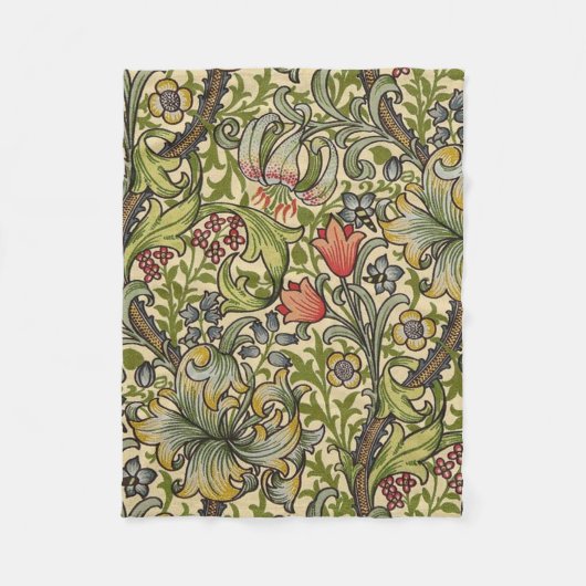 Couverture Polaire William Morris Golden Lily Motif restauré (Devant)