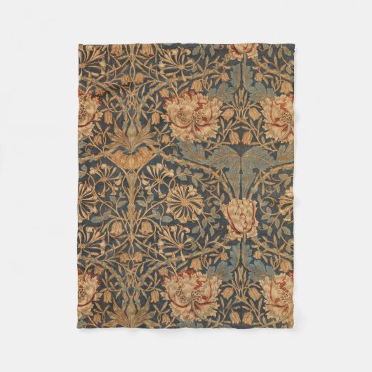 Couverture Polaire William Morris Honeysuckle Rich Wallpaper (Devant)