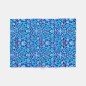 Couverture Polaire William Morris Hyacinth Imprimer, Navy et Cobalt B (Devant (Horizontal))