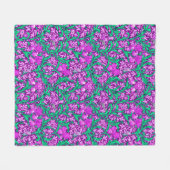 Couverture Polaire William Morris Irises, Améthyste Violet (Devant (Horizontal))