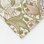 Couverture Polaire William Morris Jardin Fleur de Lys Classique (Coin)