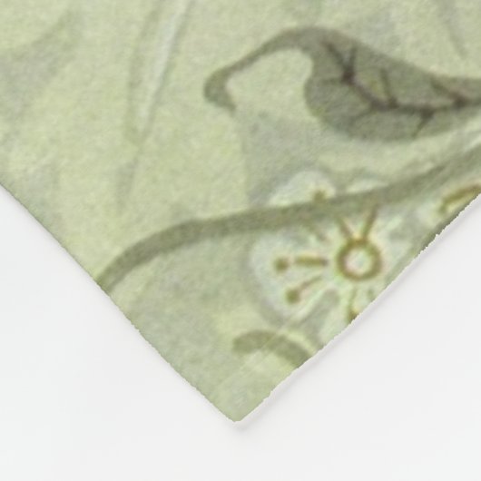 Couverture Polaire William Morris Jasmine Botanique (Coin)