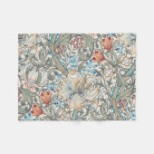 Couverture Polaire William Morris Lily Art nouveau motif floral (Devant (Horizontal))