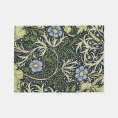 Couverture Polaire William Morris Motif d'algues (Devant (Horizontal))