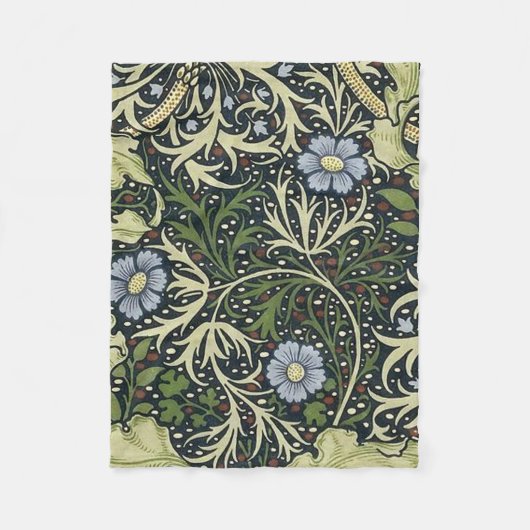 Couverture Polaire William Morris Motif d'algues (Devant)