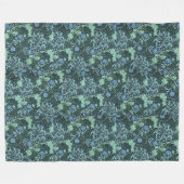 Couverture Polaire William Morris Motif d'algues (Devant (Horizontal))