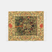 Couverture Polaire William Morris - Motif De L'Arbre De Vie (Devant (Horizontal))