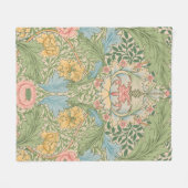 Couverture Polaire William Morris Myrtle Fleur Floral Botanique (Devant (Horizontal))