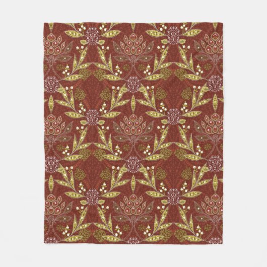 Couverture Polaire William Morris Noël (Devant)