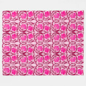 Couverture Polaire William Morris Pimpernel, Fuchsia & Pink clair (Devant (Horizontal))
