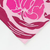 Couverture Polaire William Morris Pimpernel, Fuchsia & Pink clair (Coin)