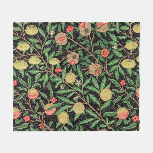 COUVERTURE POLAIRE: WILLIAM MORRIS : POMEGRANATE (Devant (Horizontal))