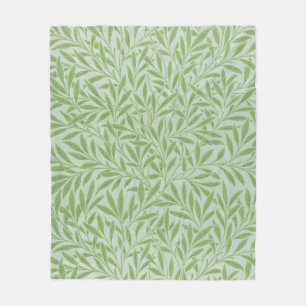 Couverture Polaire William Morris Saule Fleur Classique Vert