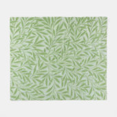 Couverture Polaire William Morris Saule Fleur Classique Vert (Devant (Horizontal))