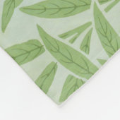 Couverture Polaire William Morris Saule Fleur Classique Vert (Coin)