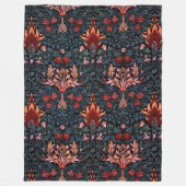 Couverture Polaire William Morris Snakeshead Dark Motif (Devant)