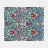 Couverture Polaire William Morris Snakeshead Fritillaire Floral Desig (Devant (Horizontal))