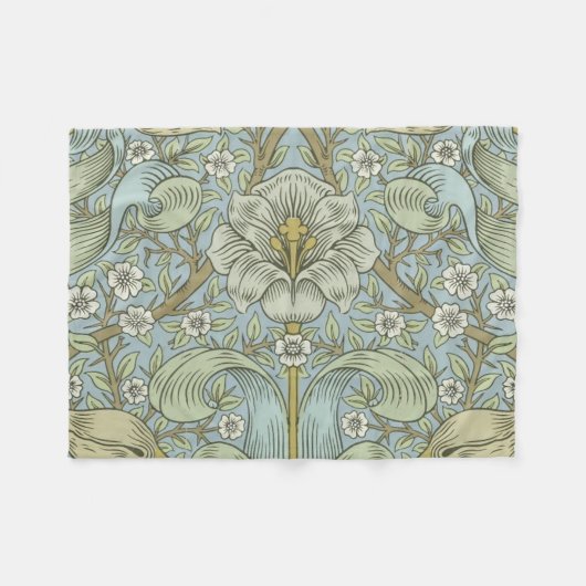 Couverture Polaire William Morris Spring Thicket : Floral antique (Devant (Horizontal))