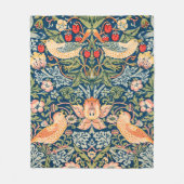 Couverture Polaire William Morris Strawberry Thief Design (Devant)