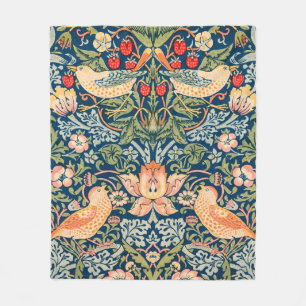 Couverture Polaire William Morris Strawberry Thief Design