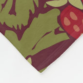 Couverture Polaire William Morris Strawberry Thief Fleece Blanche (Coin)