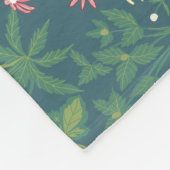 Couverture Polaire William Morris Style Jardin de printemps motif flo (Coin)
