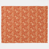 Couverture Polaire William Morris Sunflowers, Mandarin Orange (Devant (Horizontal))