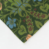 Couverture Polaire William Morris Violet et Columbine Art Rug (Coin)