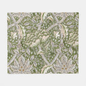 Couverture Polaire William Morris Windrush fleurs florales classique (Devant (Horizontal))
