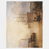 Couverture Polaire William Turner - Le Couchage Du Soleil À Travers L (Devant)
