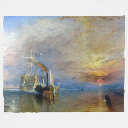 Couverture Polaire William Turner - Le Temeraire en remorque (Devant (Horizontal))