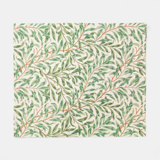 Couverture Polaire Willow Bough par William Morris (Devant (Horizontal))
