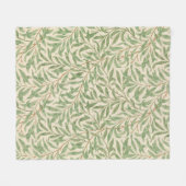 Couverture Polaire Willow Bough (par William Morris) Fleece Blanket (Devant (Horizontal))