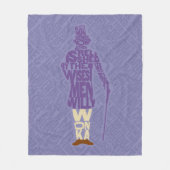 Couverture Polaire Willy Wonka Citation Silhouette (Devant)