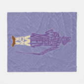 Couverture Polaire Willy Wonka Citation Silhouette (Devant (Horizontal))